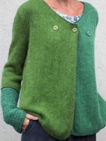 mooi vest in twee kleuren groen
