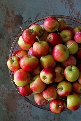 schaal met appels