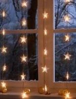 raam met sterretjes lichtjes